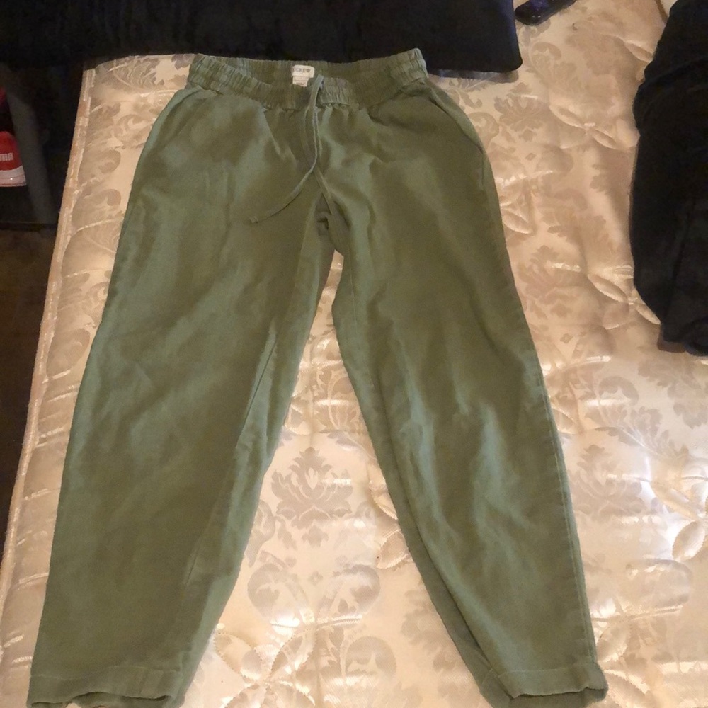 J crew pants with drawstring